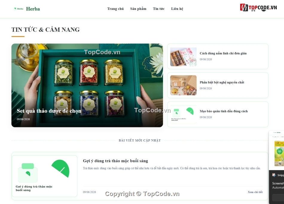 thảo dược,Website bán hàng,bán